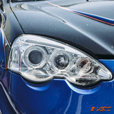 Crystal Clear Angel - Eyes Projector Head Lights for Honda Integra DC5 2001 - 2004 - Mars Performance